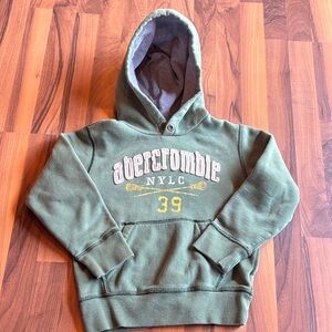 VTG Abercrombie & Fitch Kids Olive Hoodie